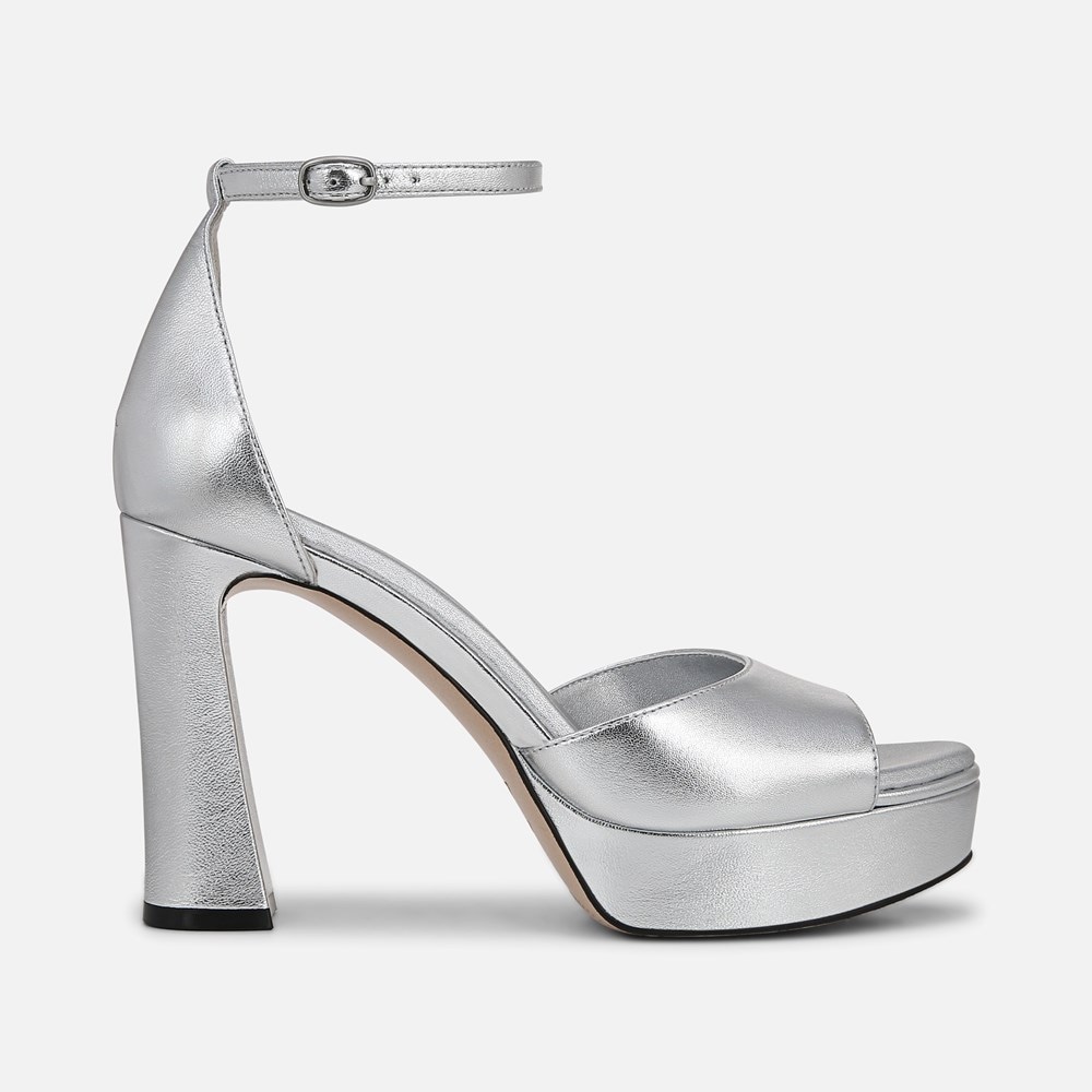 Naturalizer 27 Edit Delphie Dress Sandal - Silver Leather