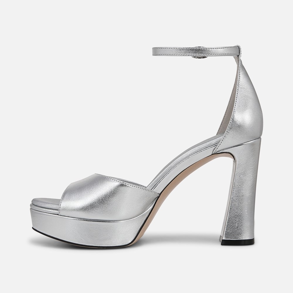 Naturalizer 27 Edit Delphie Dress Sandal - Silver Leather