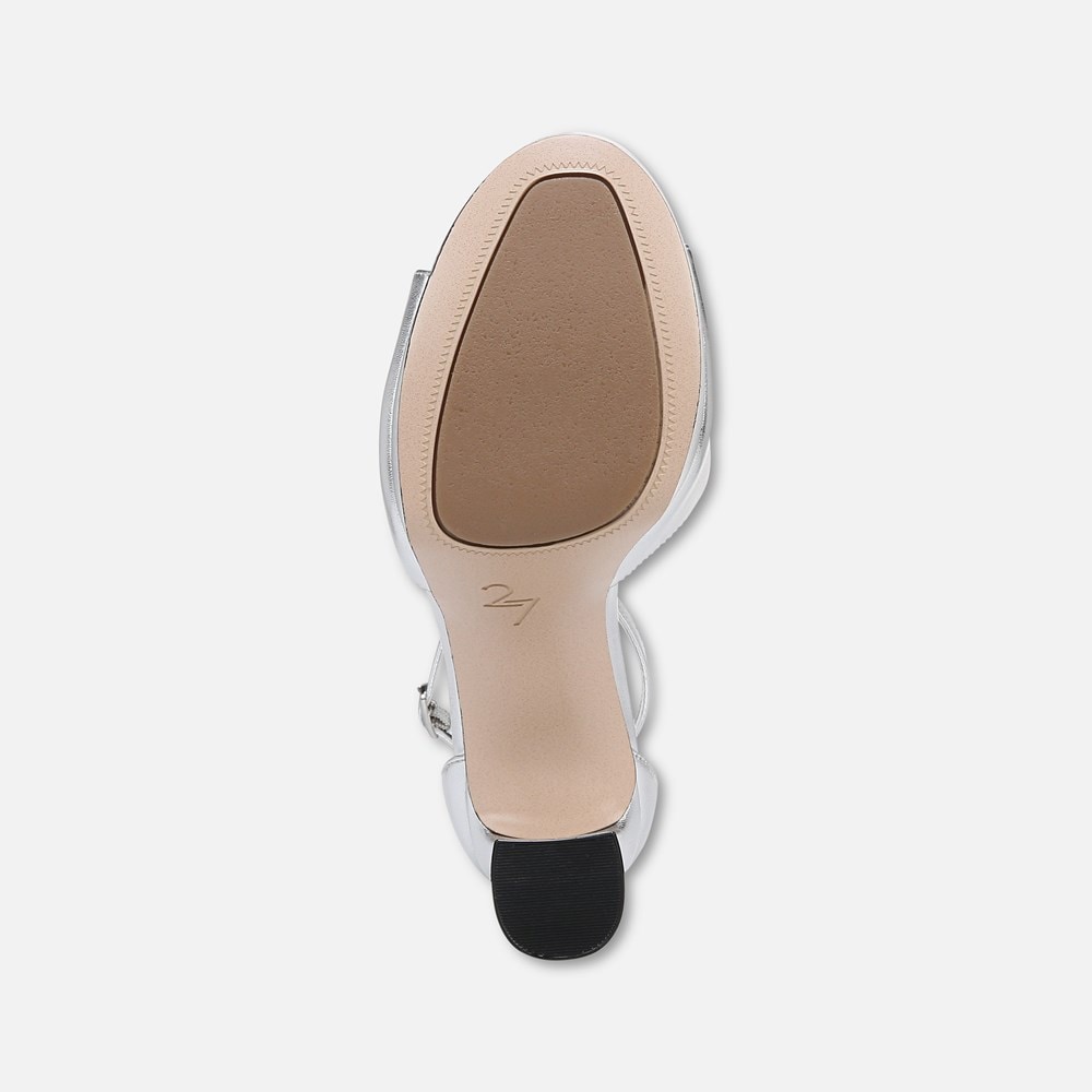 Naturalizer 27 Edit Delphie Dress Sandal - Silver Leather