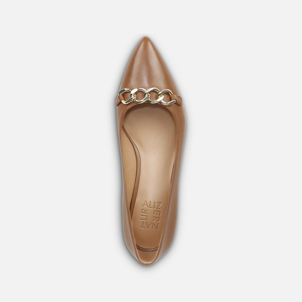 Naturalizer Becca Flat - English Tea Brown Leather