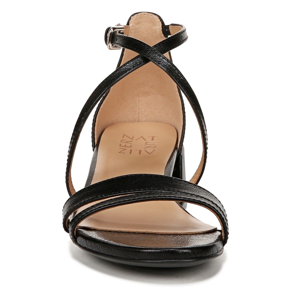 Naturalizer June Dress Sandal - Black Leather