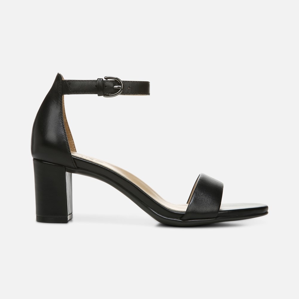 Naturalizer Vera Dress Sandal - Black Leather