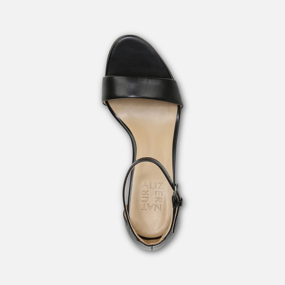 Naturalizer Vera Dress Sandal - Black Leather