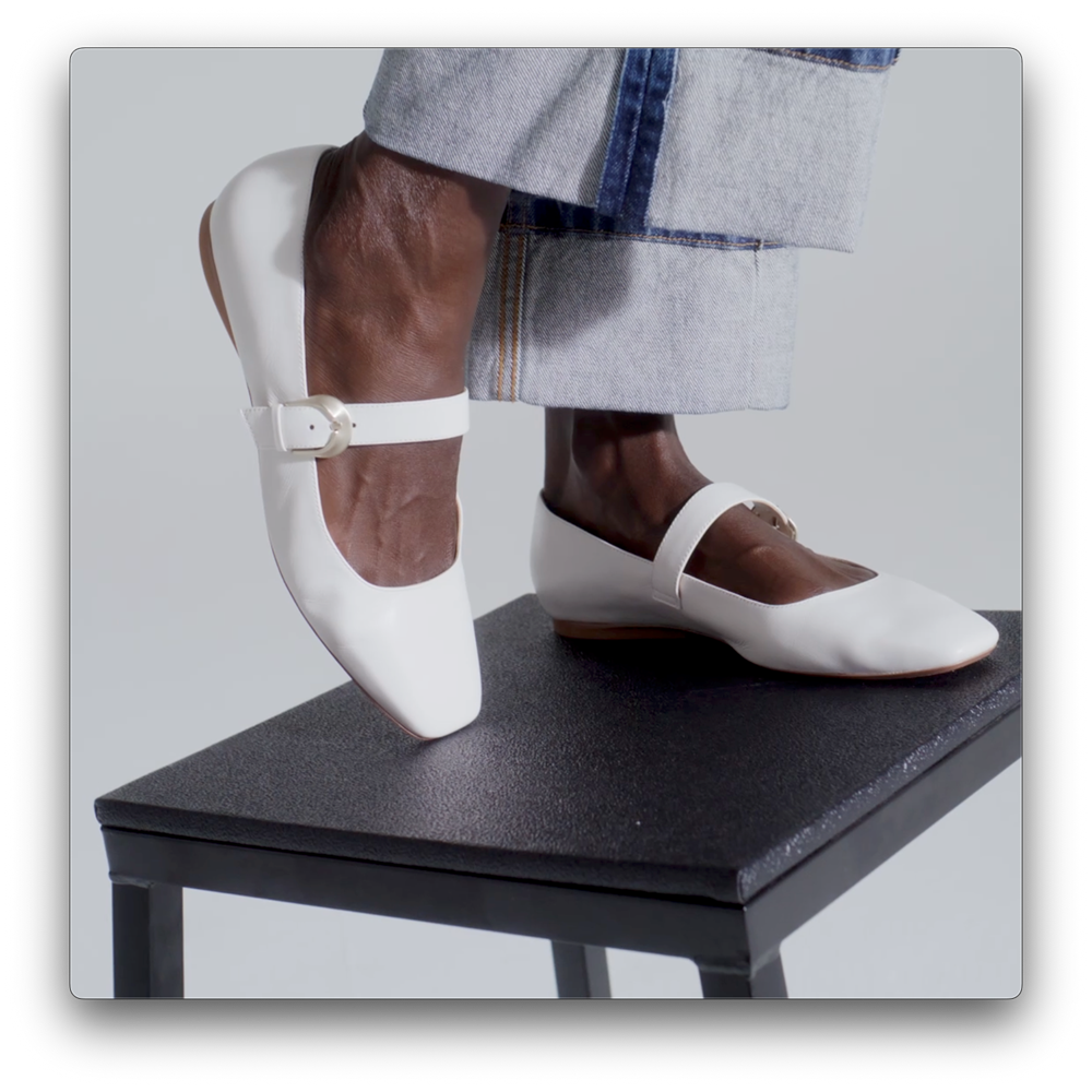 Naturalizer 27 EDIT Carter Mary Jane - Warm White Leather