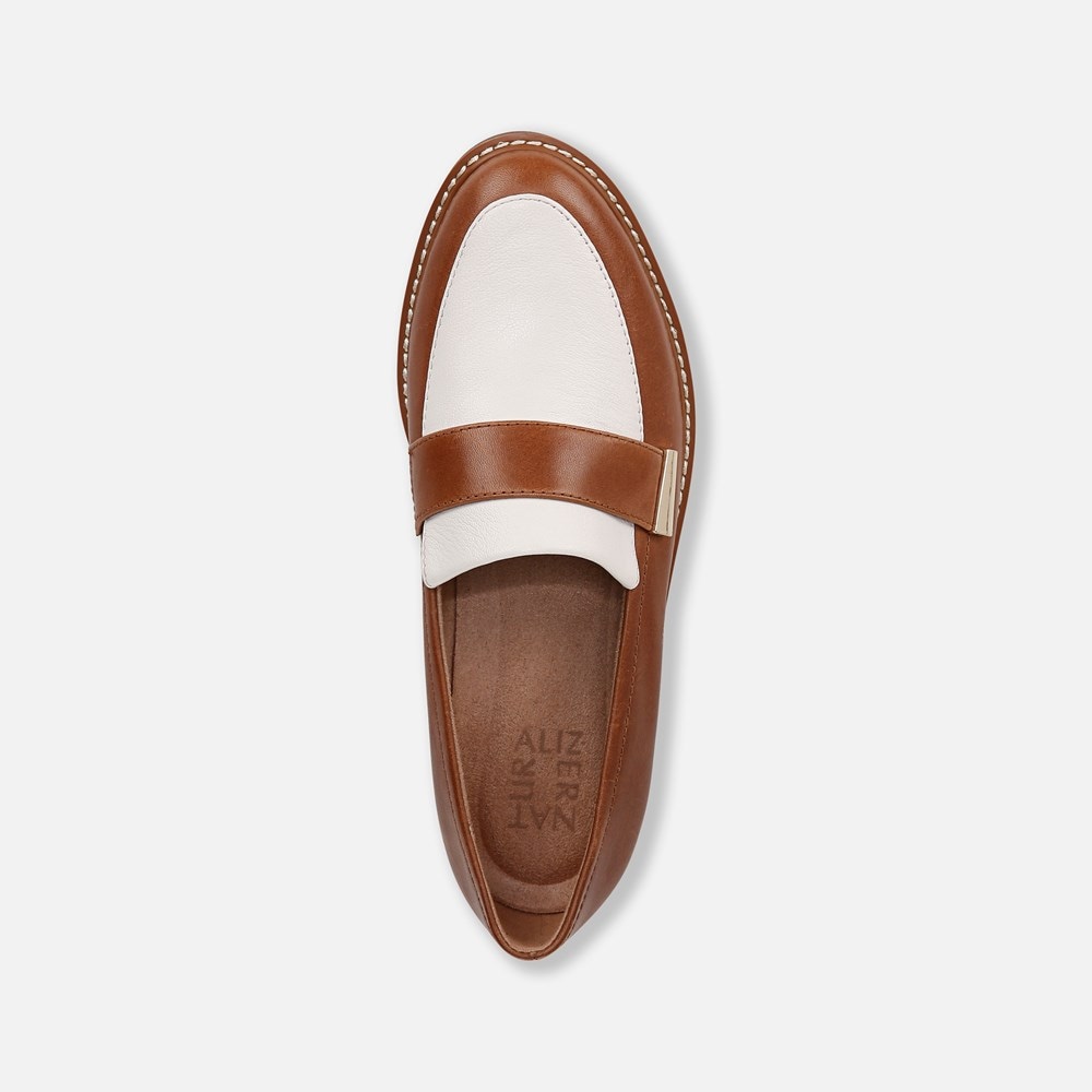 Naturalizer ADILINE LOAFER - White / English Tea Leather