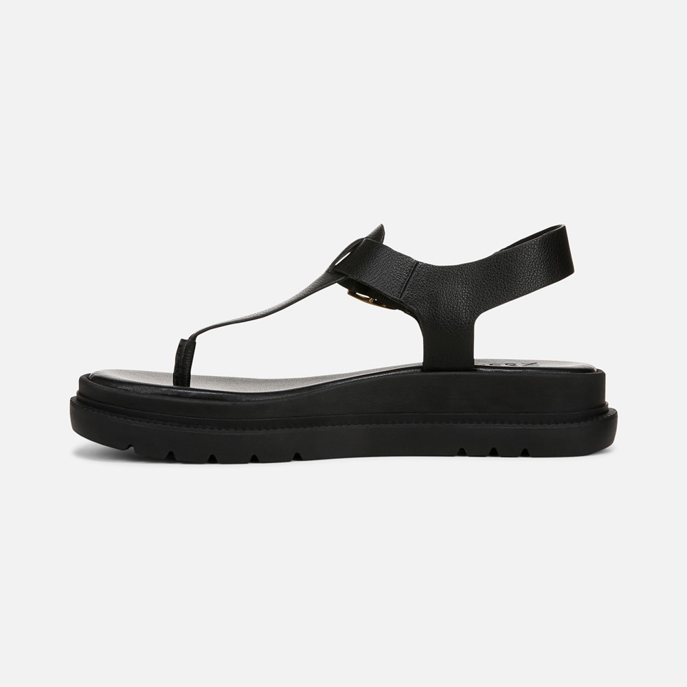 Naturalizer Alyssa Sandal - Black Faux Leather