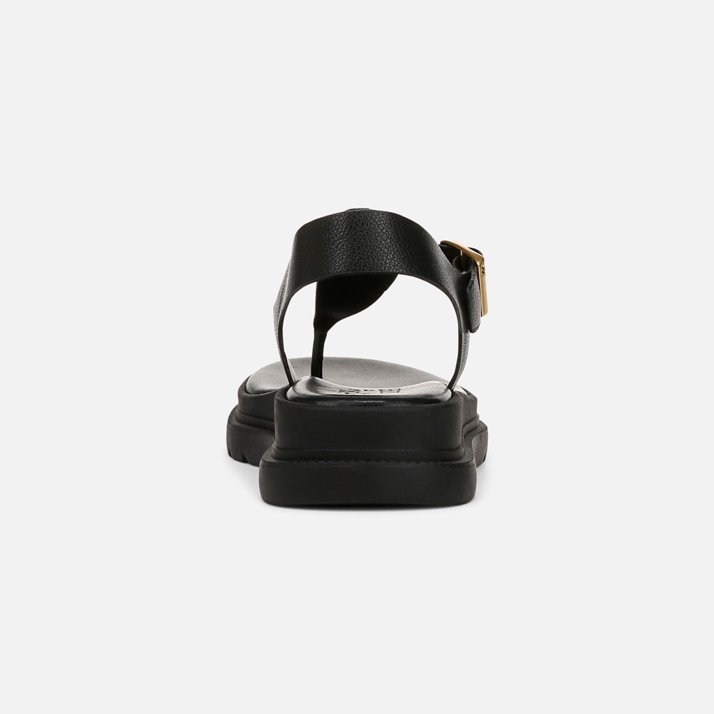 Naturalizer Alyssa Sandal - Black Faux Leather