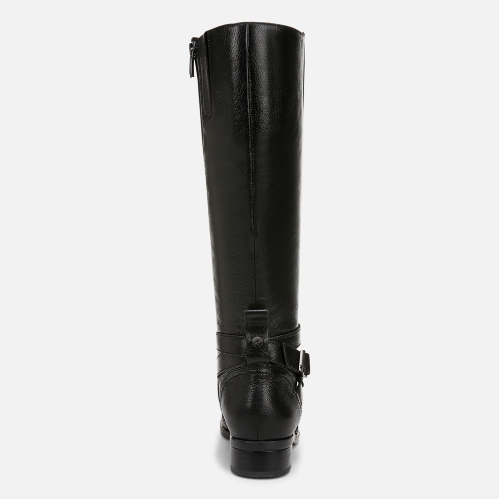 Naturalizer Rena 2 Extra Wide Calf Riding Boot - Black Leather