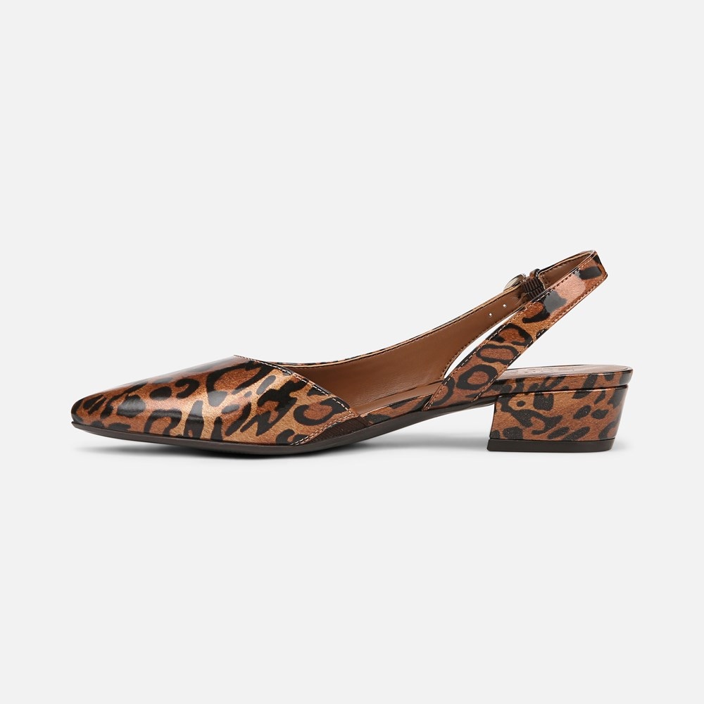 Naturalizer Banks Pointed Toe Flat - Leopard Print Faux Leather