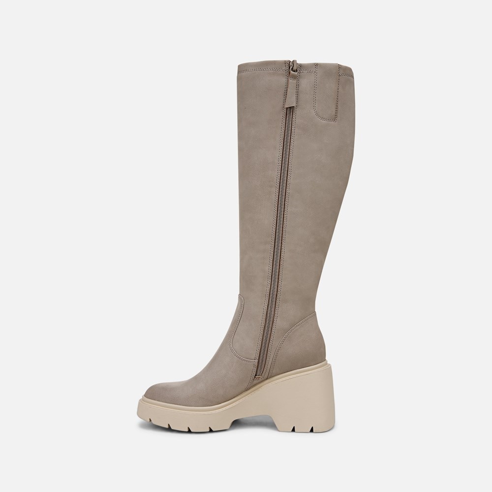 Naturalizer Soul Cache Knee High Boot - Dove Grey Faux Leather