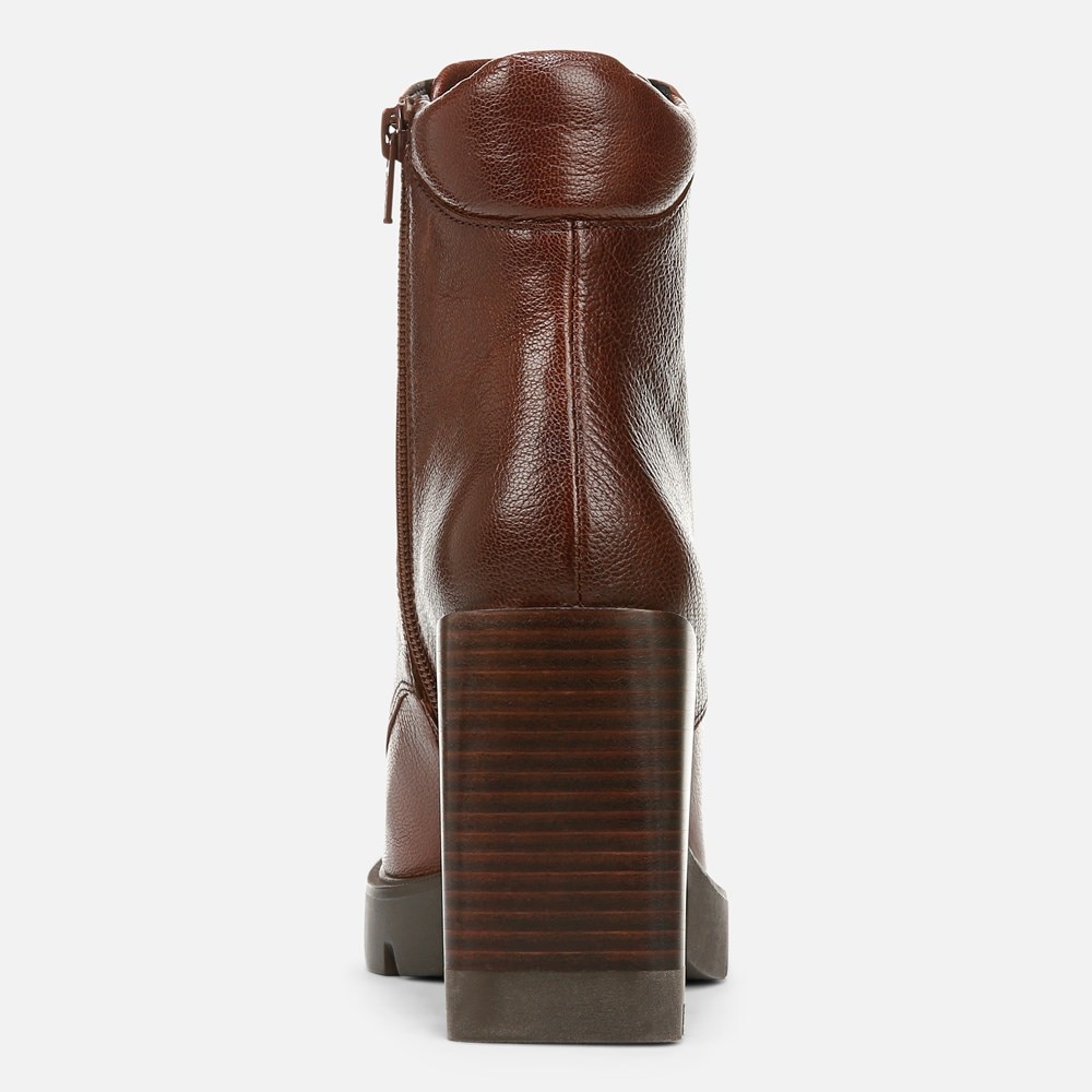 Naturalizer Prewitt Block Heel Bootie - Amber Leather