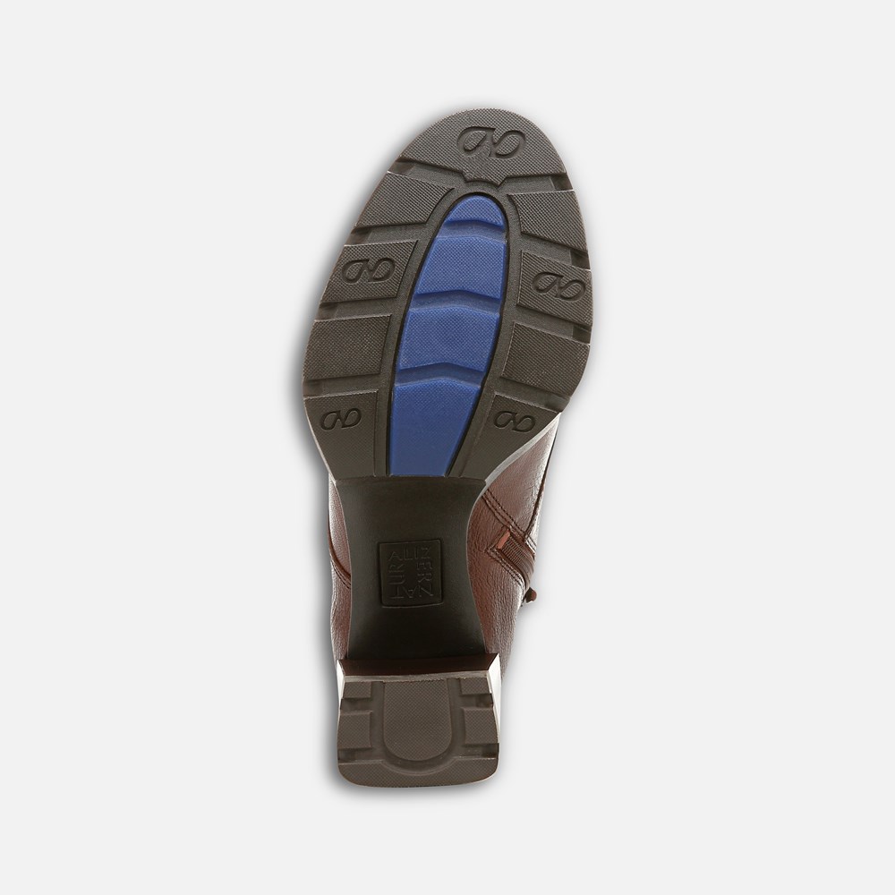 Naturalizer Prewitt Block Heel Bootie - Amber Leather