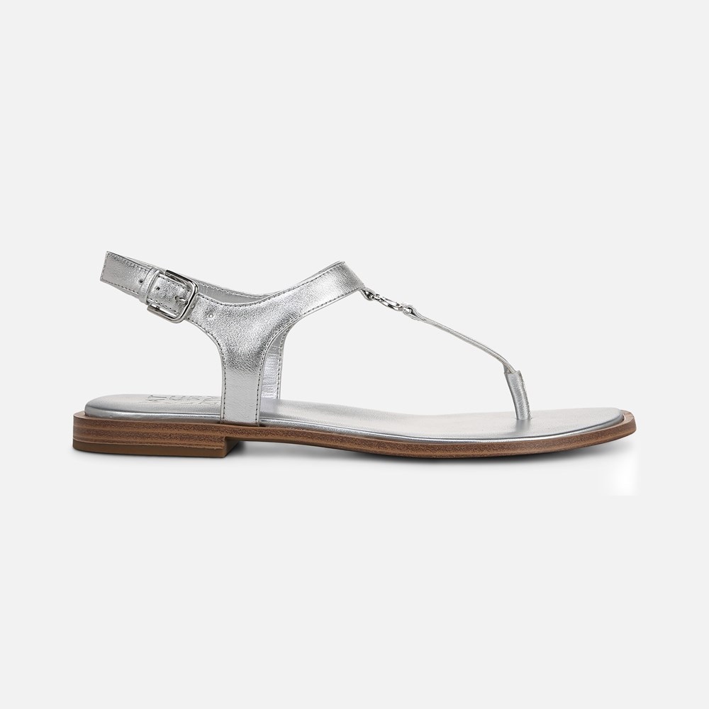 Naturalizer Lizzi Sandal - Silver Faux Leather