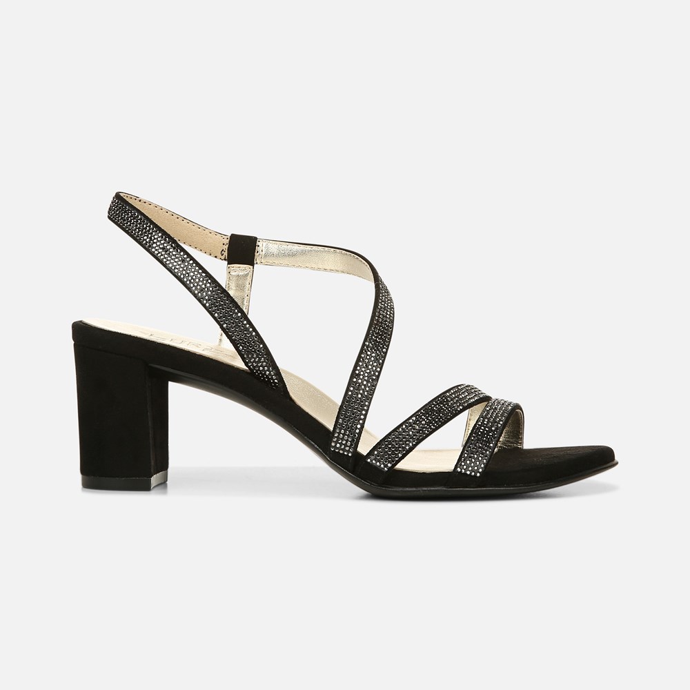 Naturalizer Vanessa Dress Sandal - Black Fabric