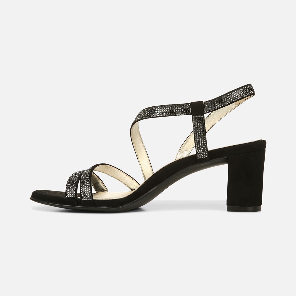 Naturalizer Vanessa Dress Sandal - Black Fabric