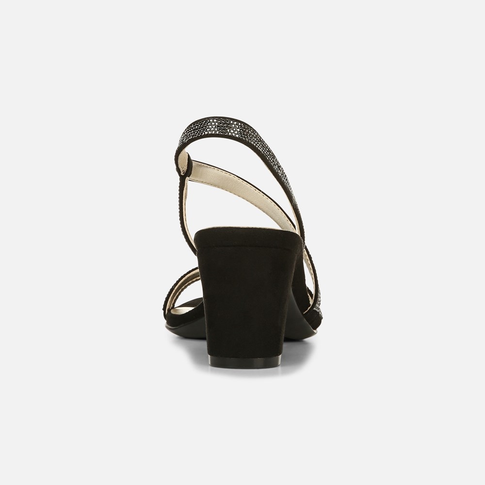 Naturalizer Vanessa Dress Sandal - Black Fabric