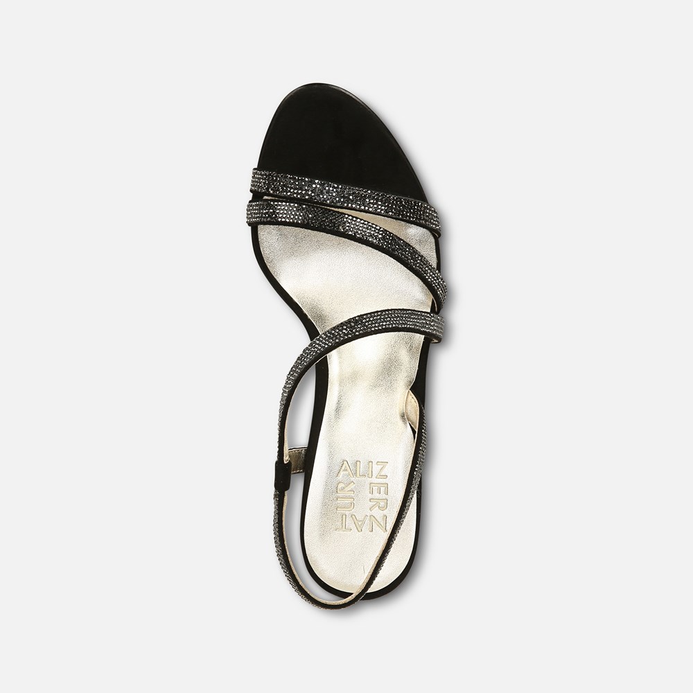 Naturalizer Vanessa Dress Sandal - Black Fabric