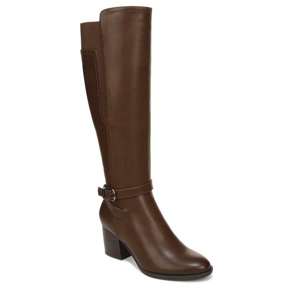Naturalizer SOUL Uptown Knee High Boot - Dark Brown Faux Leather