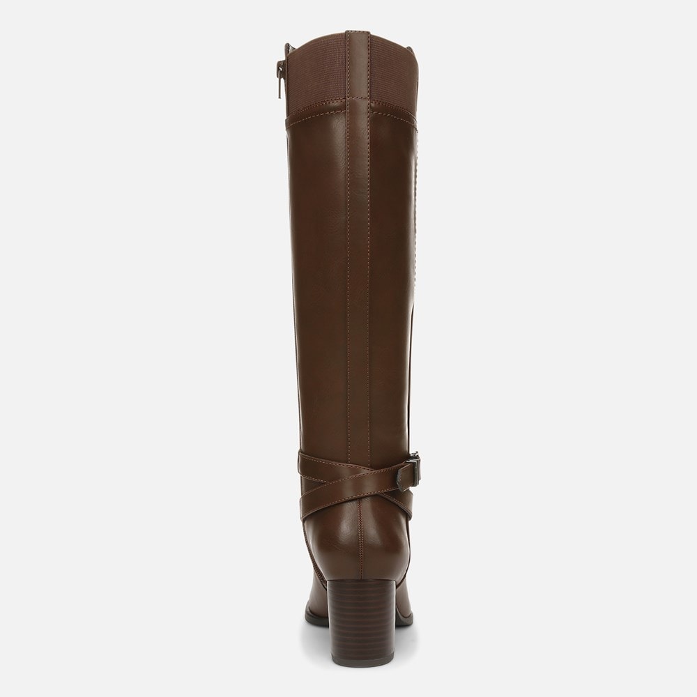 Naturalizer SOUL Uptown Knee High Boot - Dark Brown Faux Leather