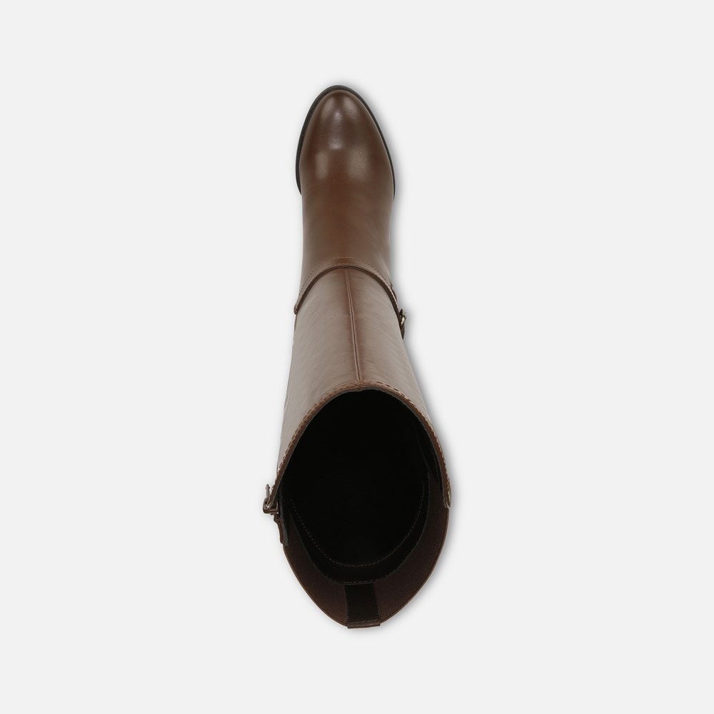 Naturalizer SOUL Uptown Knee High Boot - Dark Brown Faux Leather