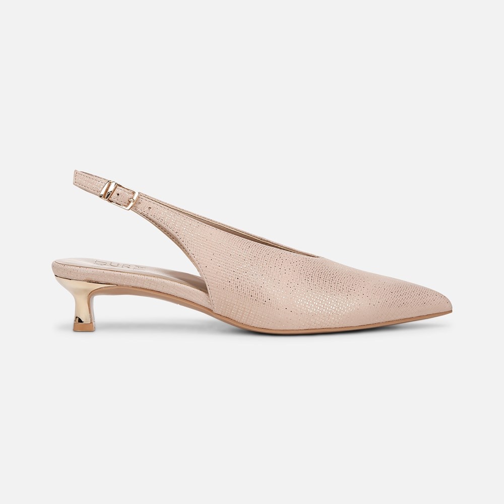 Naturalizer Nicolette Pump - Sand Beige Metallic Leather