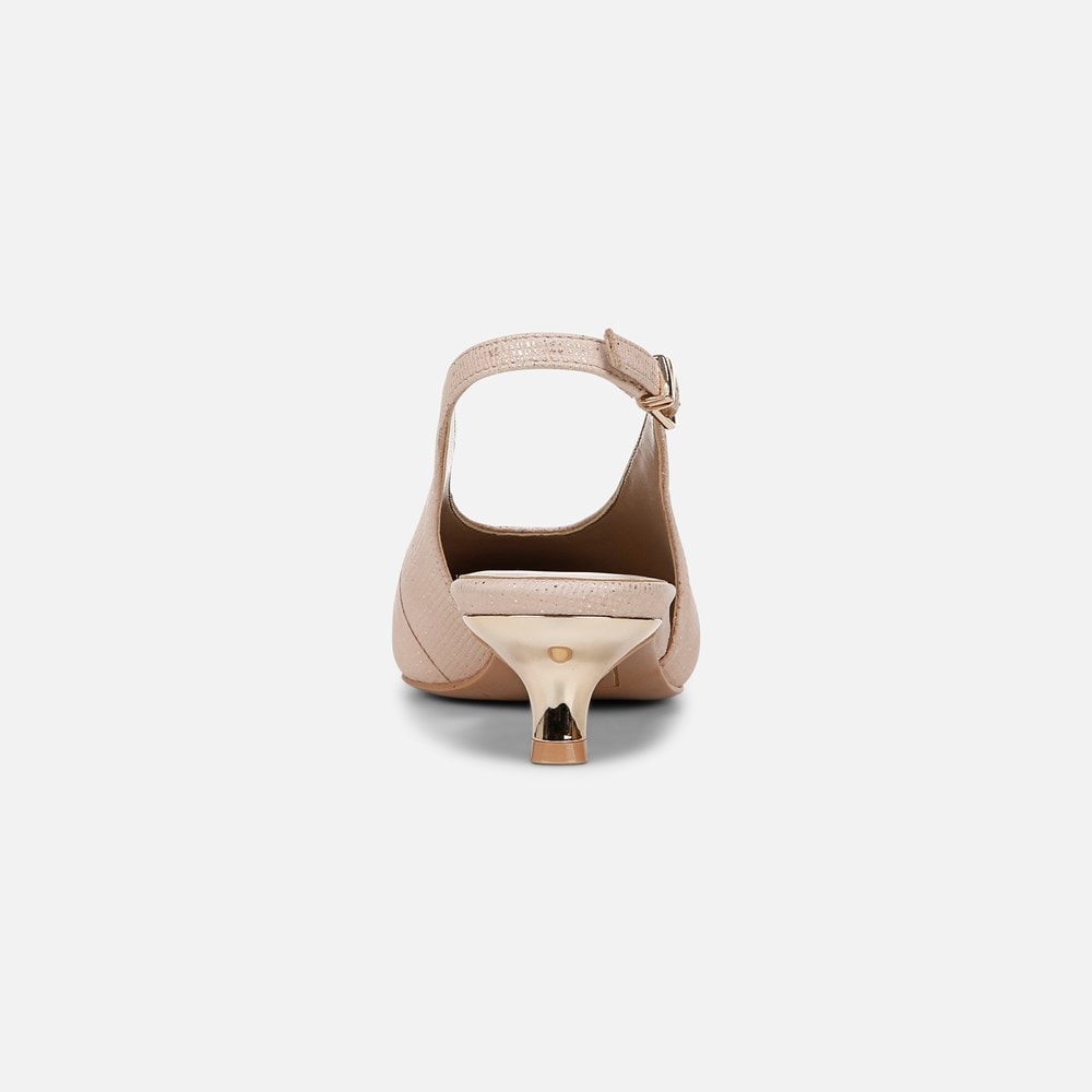 Naturalizer Nicolette Pump - Sand Beige Metallic Leather