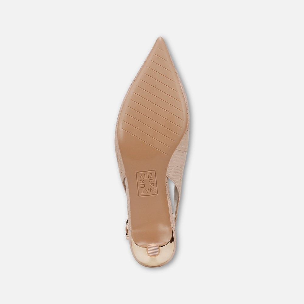 Naturalizer Nicolette Pump - Sand Beige Metallic Leather