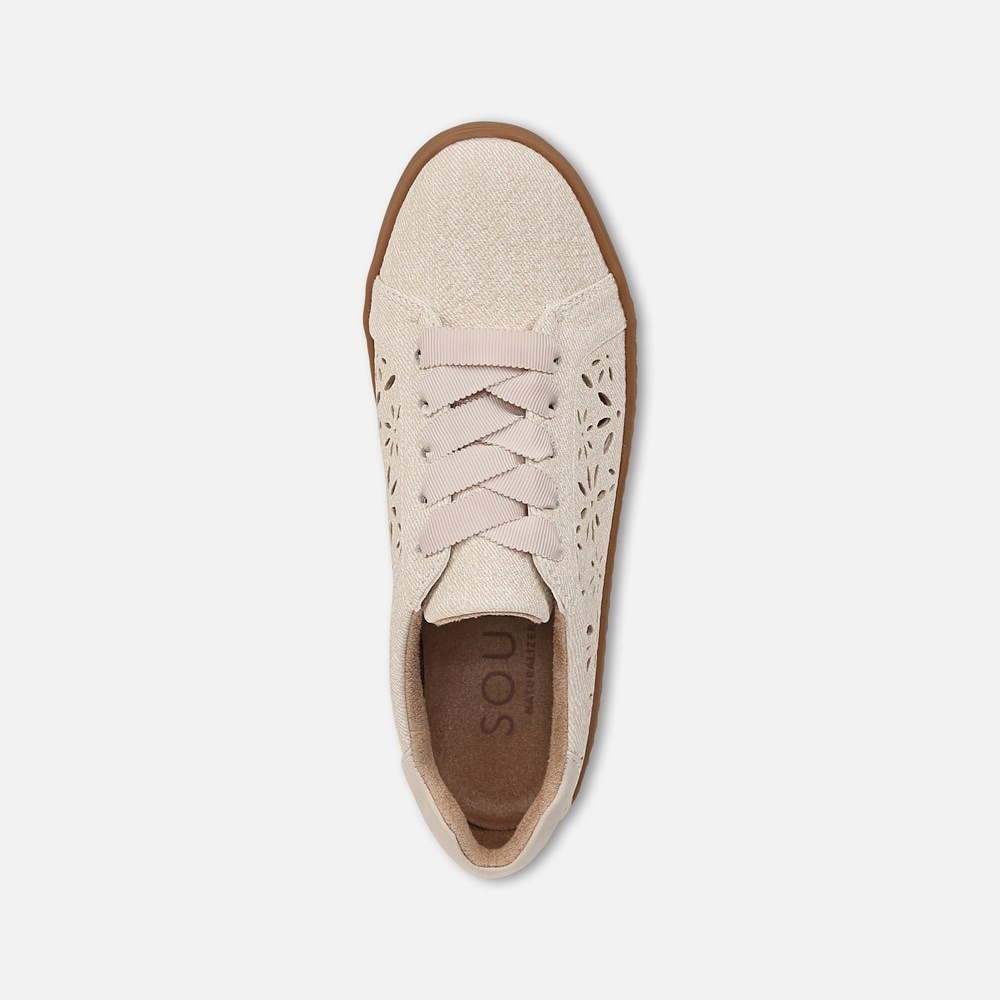 Naturalizer SOUL Neela-Perf Sneaker - Light Sand Beige Fabric