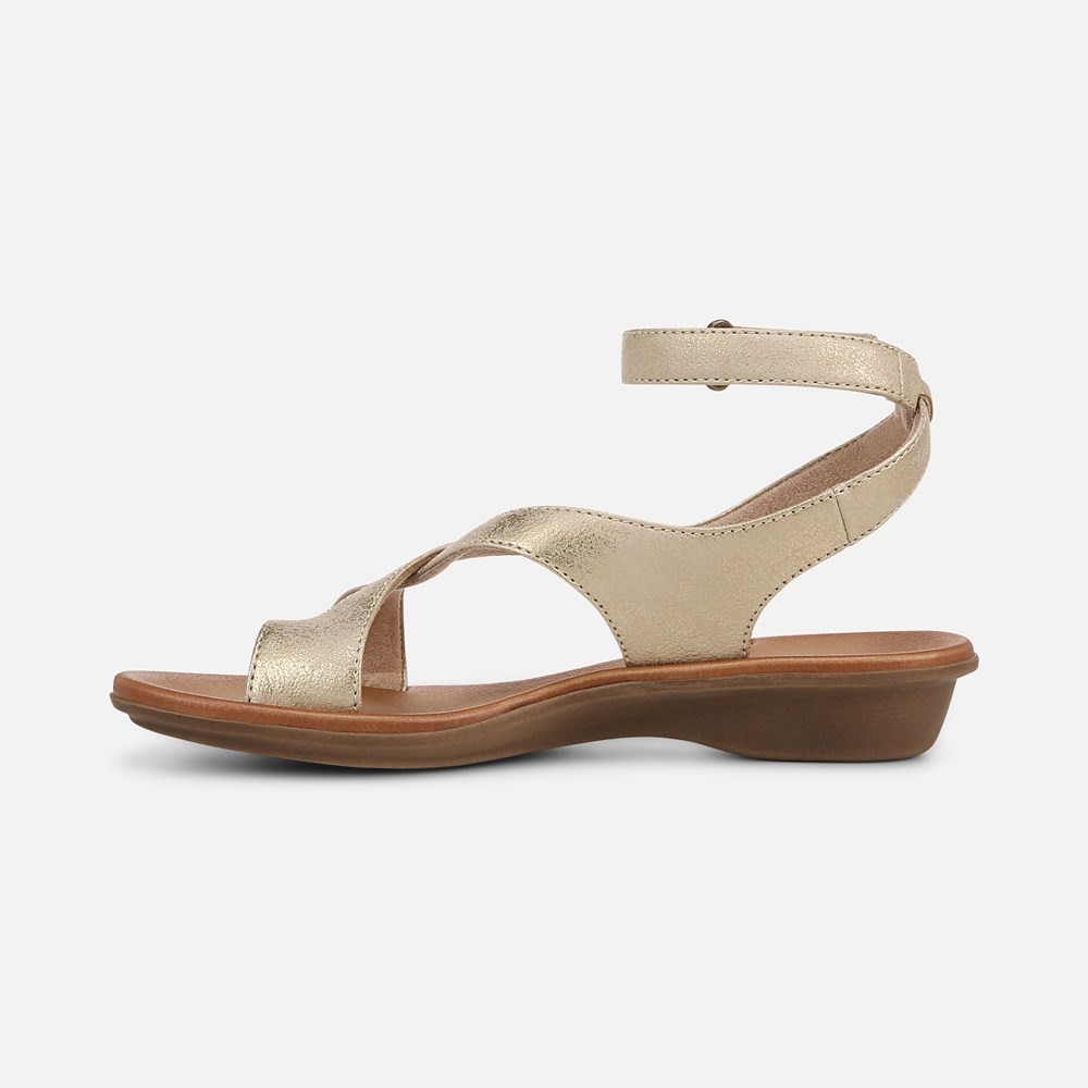Naturalizer Soul Sivan Strappy Sandal - Gold Faux Leather