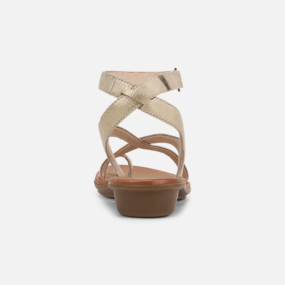 Naturalizer Soul Sivan Strappy Sandal - Gold Faux Leather