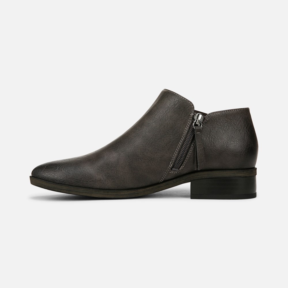 Naturalizer SOUL Respect Ankle Bootie - Smoky Grey Faux Leather