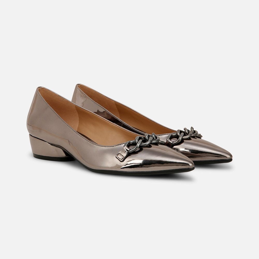Naturalizer Becca Flat - Pewter Faux Leather