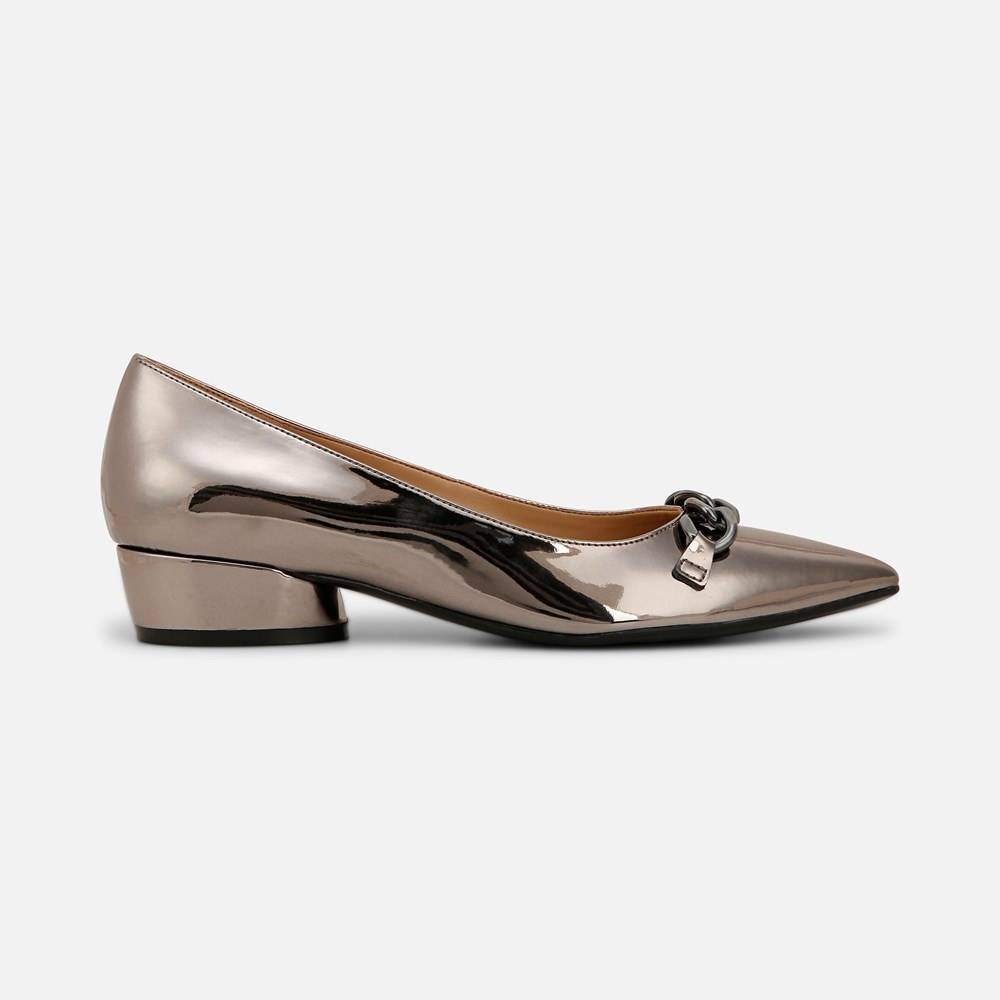 Naturalizer Becca Flat - Pewter Faux Leather