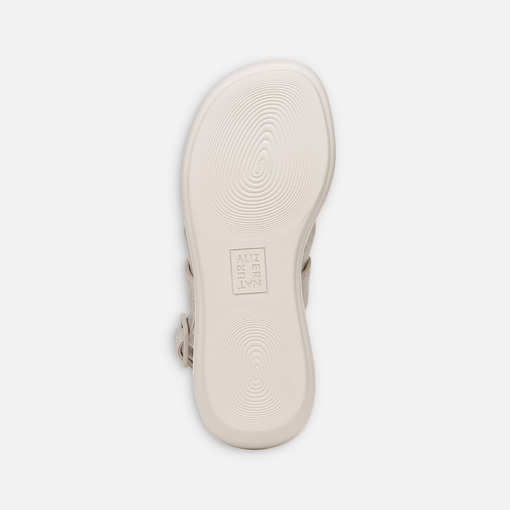 Naturalizer Coast Wedge Sandal - Gold Faux Leather