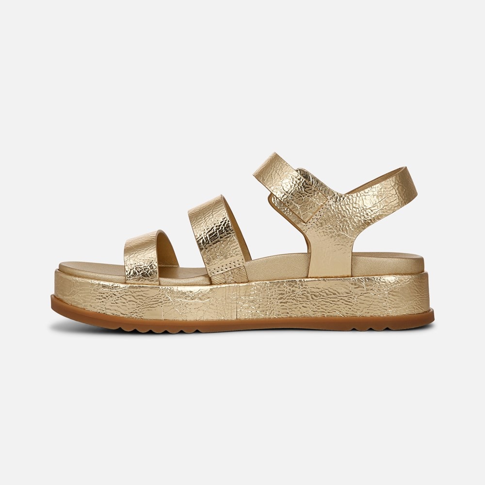 Naturalizer 27 EDIT Zizi Sandal - Dark Gold Faux Leather