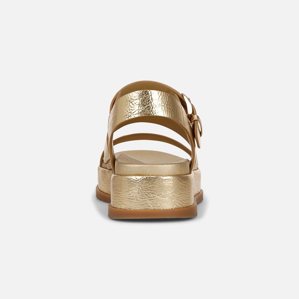 Naturalizer 27 EDIT Zizi Sandal - Dark Gold Faux Leather