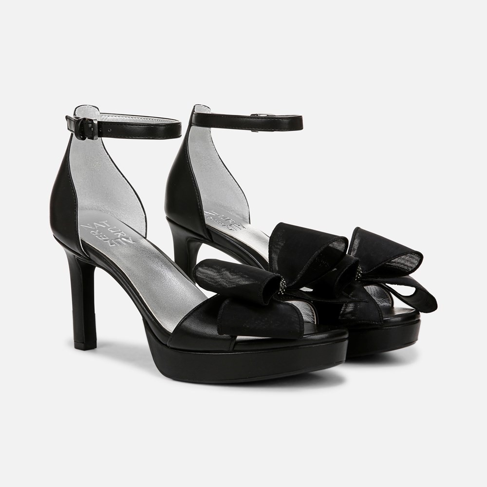 Naturalizer Always Dress Sandal - Black Faux Leather