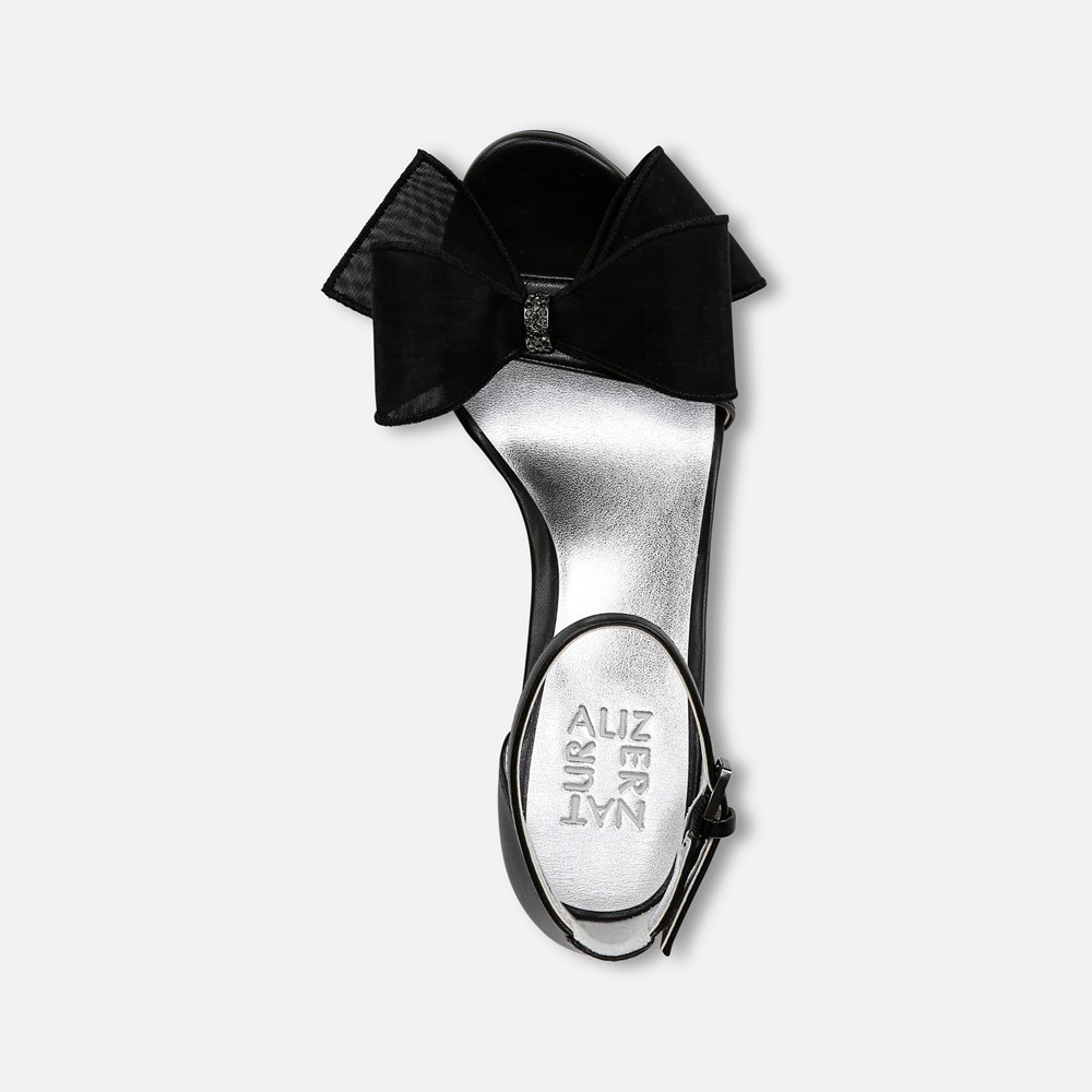 Naturalizer Always Dress Sandal - Black Faux Leather