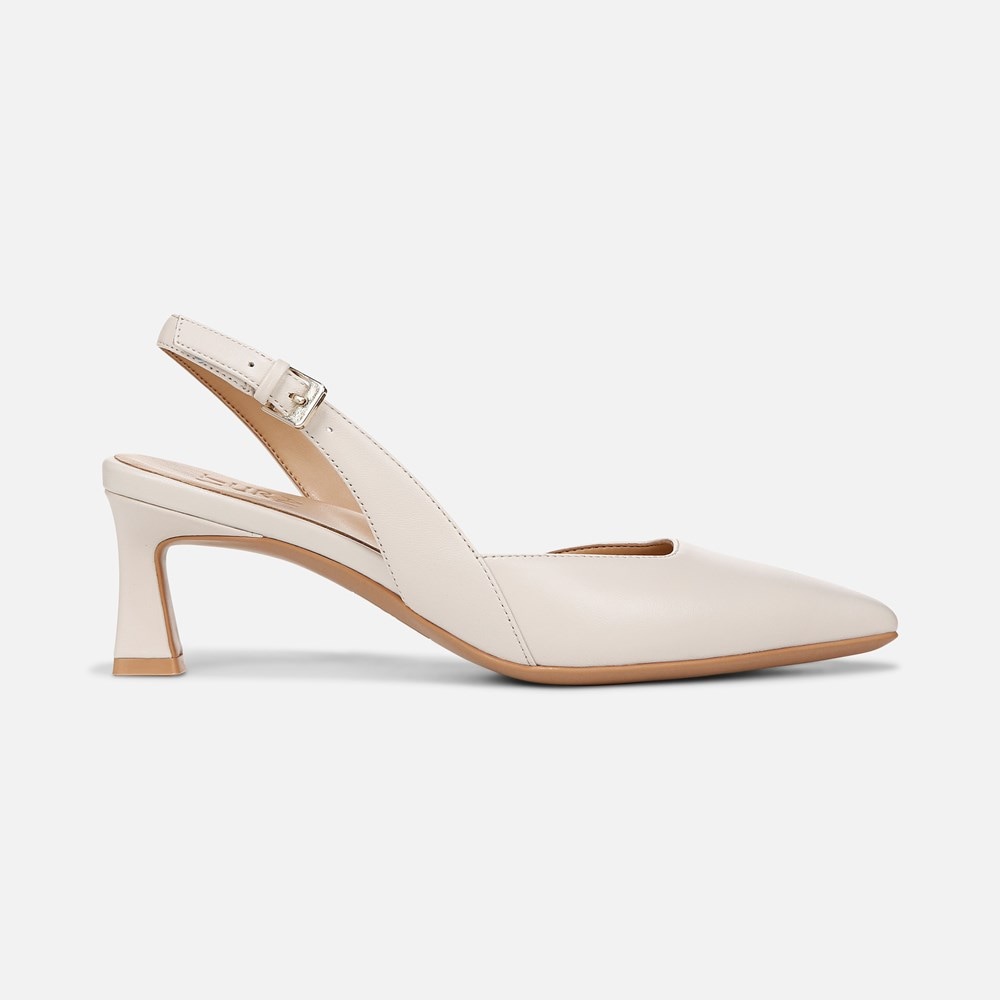 Naturalizer Dalary Slingback Pump - Satin Pearl Leather