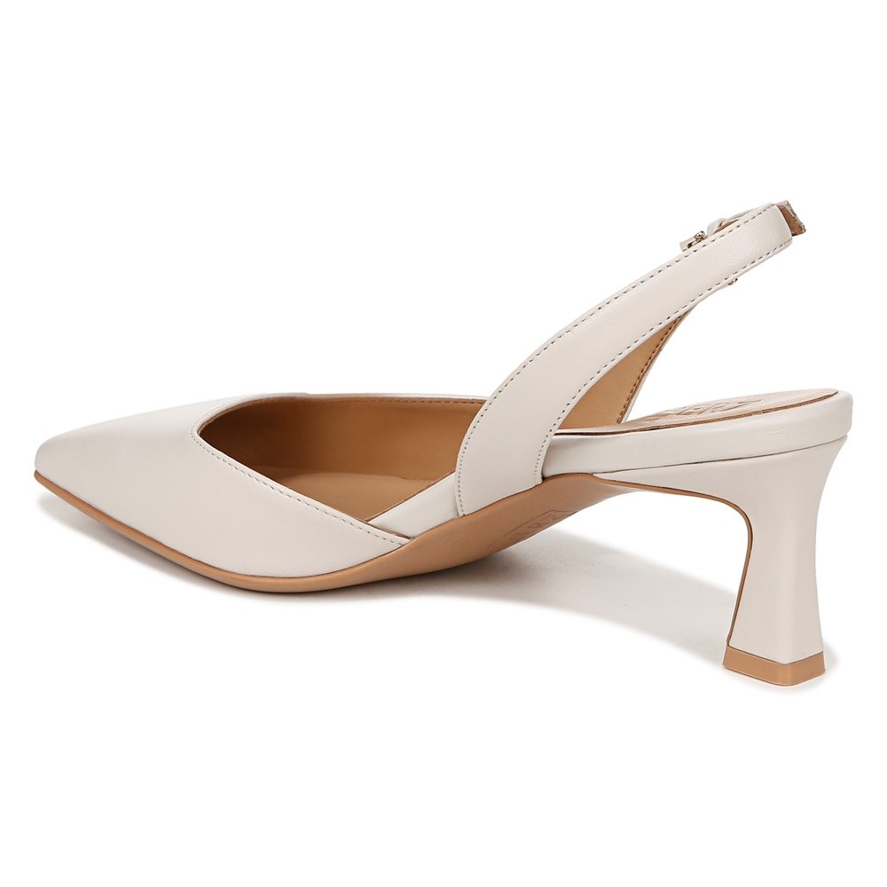 Naturalizer Dalary Slingback Pump - Satin Pearl Leather