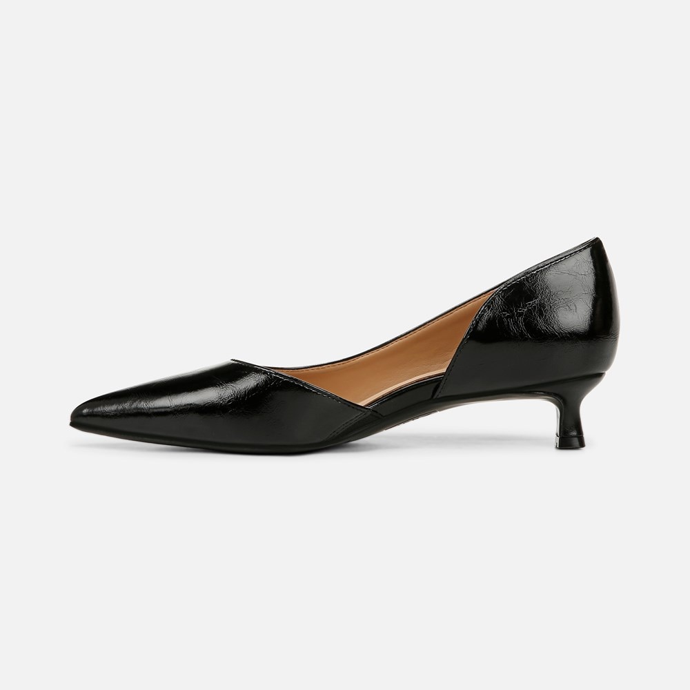 Naturalizer Gallent Pump - Black Faux Leather