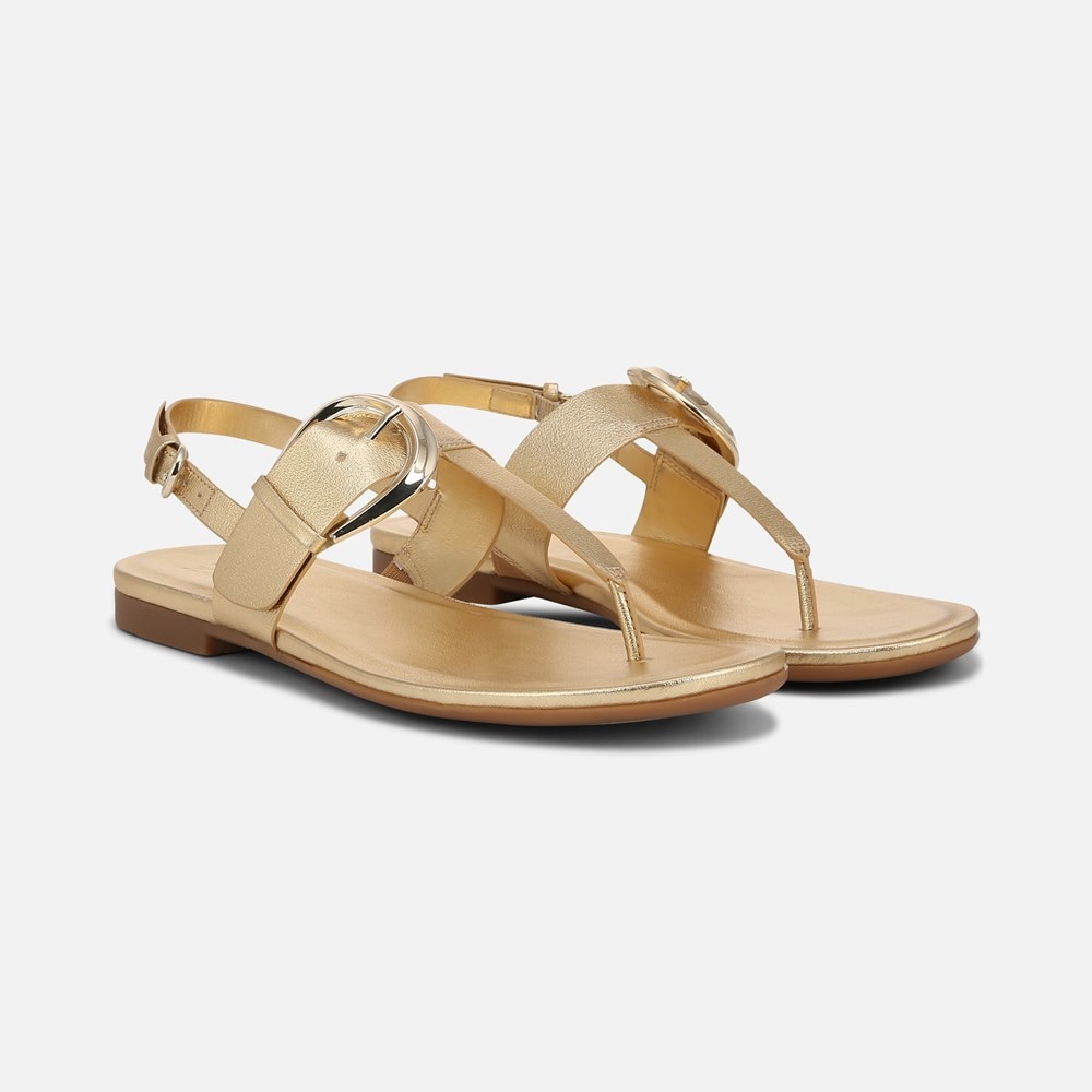 Naturalizer Taylor Sandal - Dark Gold Faux Leather