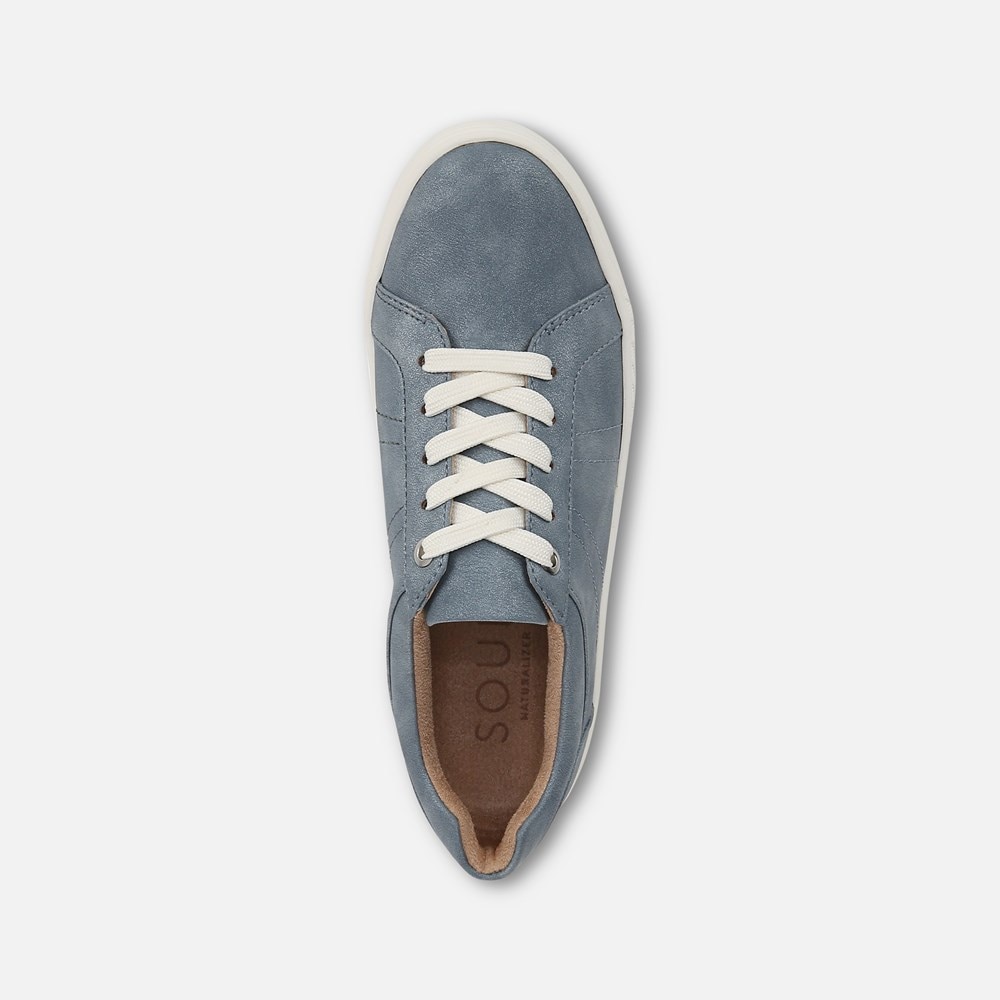 Naturalizer SOUL Neela Sneaker - Mid Blue Faux Leather