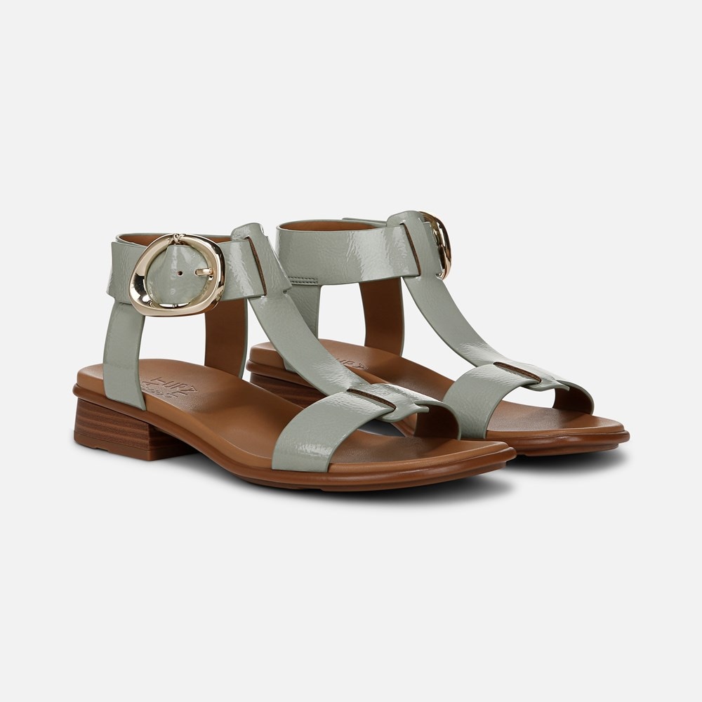 Naturalizer Brandy Sandal - Pistachio Green Faux Leather