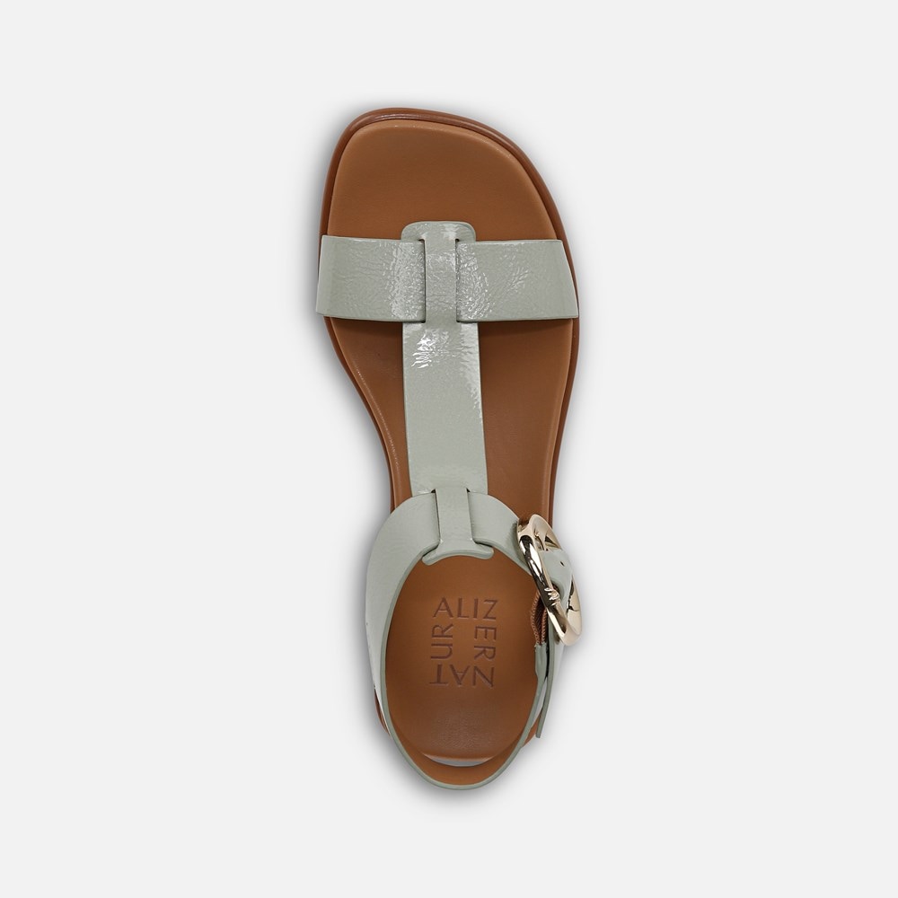 Naturalizer Brandy Sandal - Pistachio Green Faux Leather