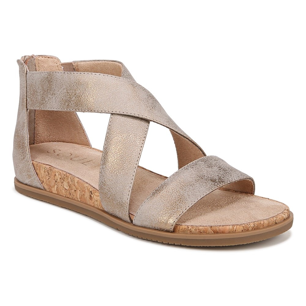 Naturalizer SOUL Cindi Sandal - Gold Metallic Faux Leather