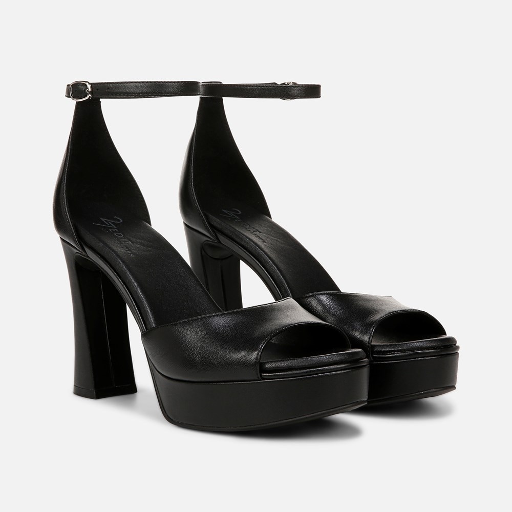 Naturalizer 27 Edit Delphie Dress Sandal - Black Leather