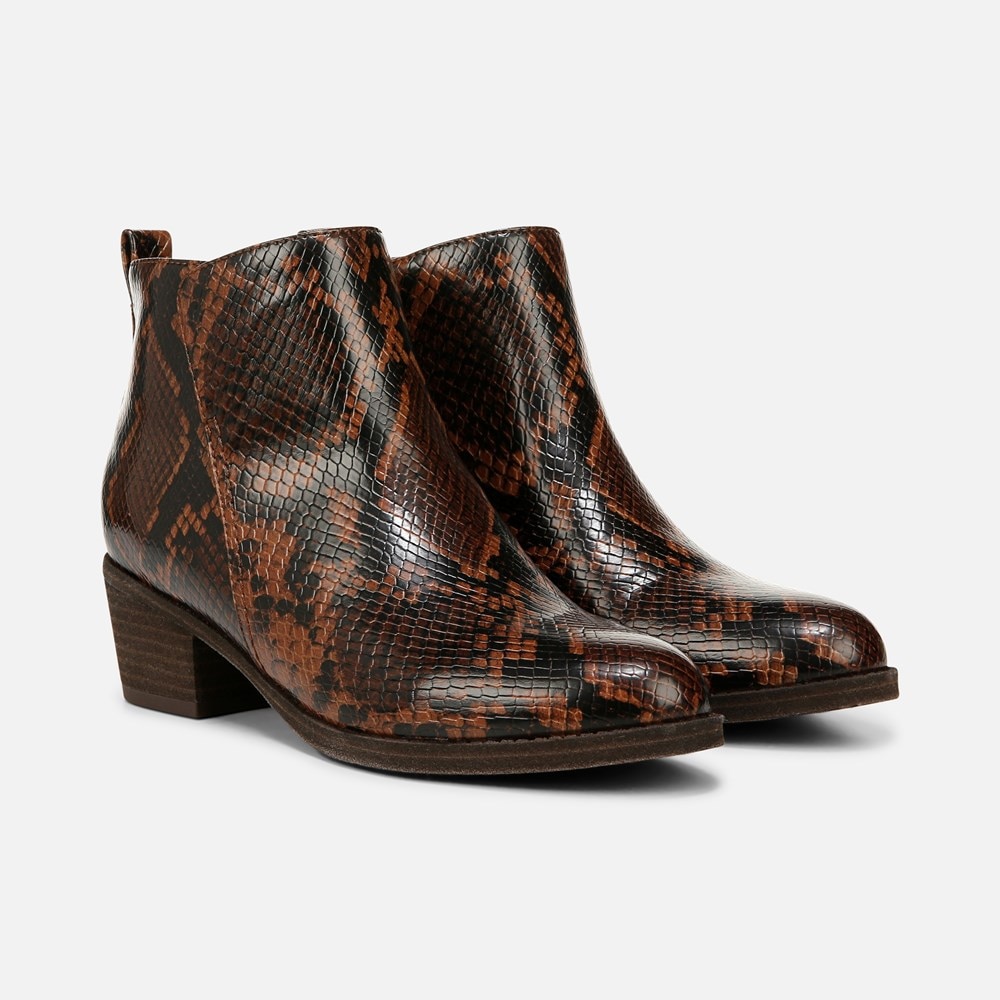 Naturalizer Zaylee Bootie - Snake Print Faux Leather