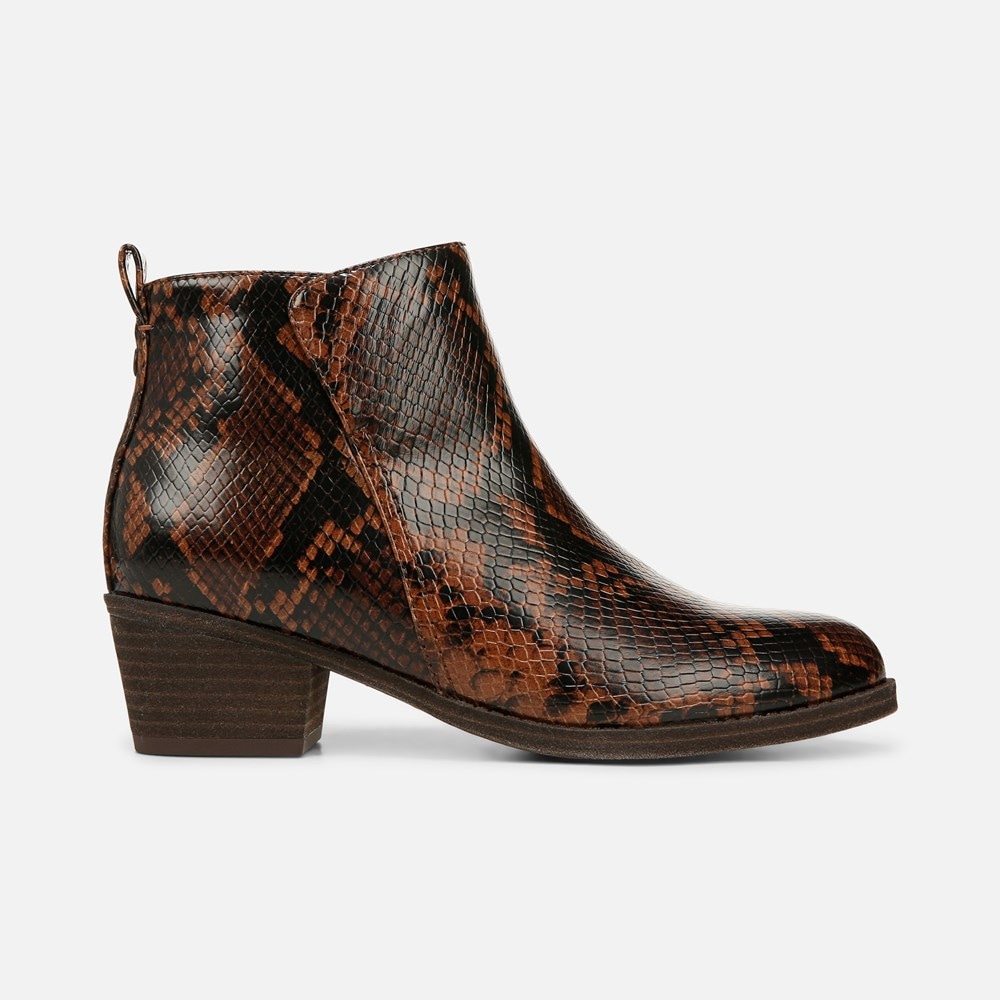Naturalizer Zaylee Bootie - Snake Print Faux Leather