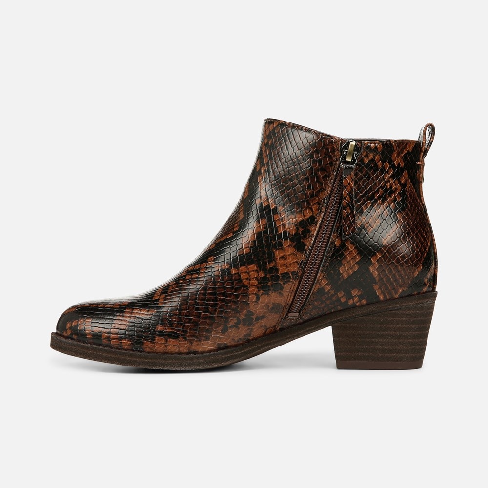 Naturalizer Zaylee Bootie - Snake Print Faux Leather